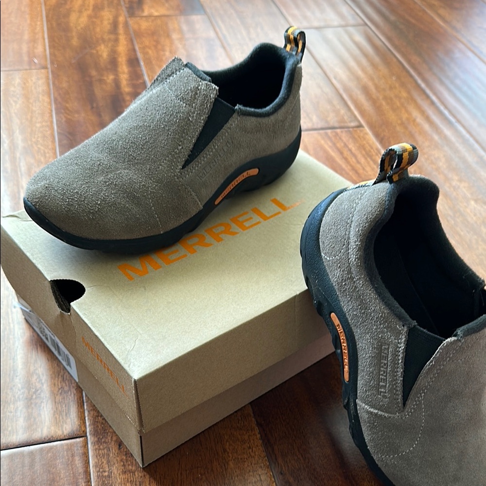 Merrell Slip-On Shoes in Brown and Black